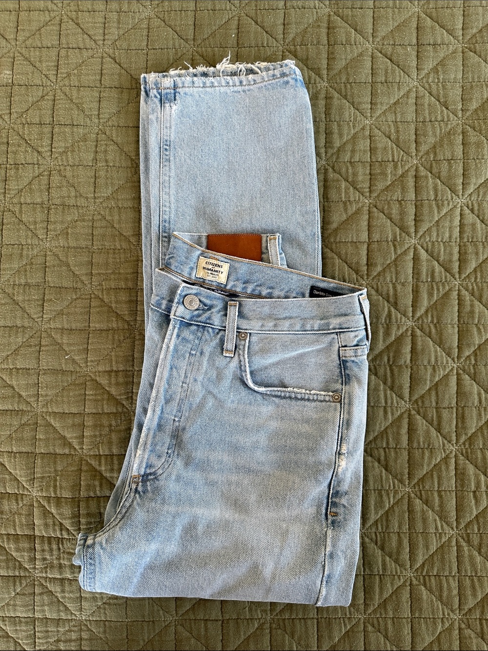 Citizens Of Humanity Light Blue Straight Leg Jeans